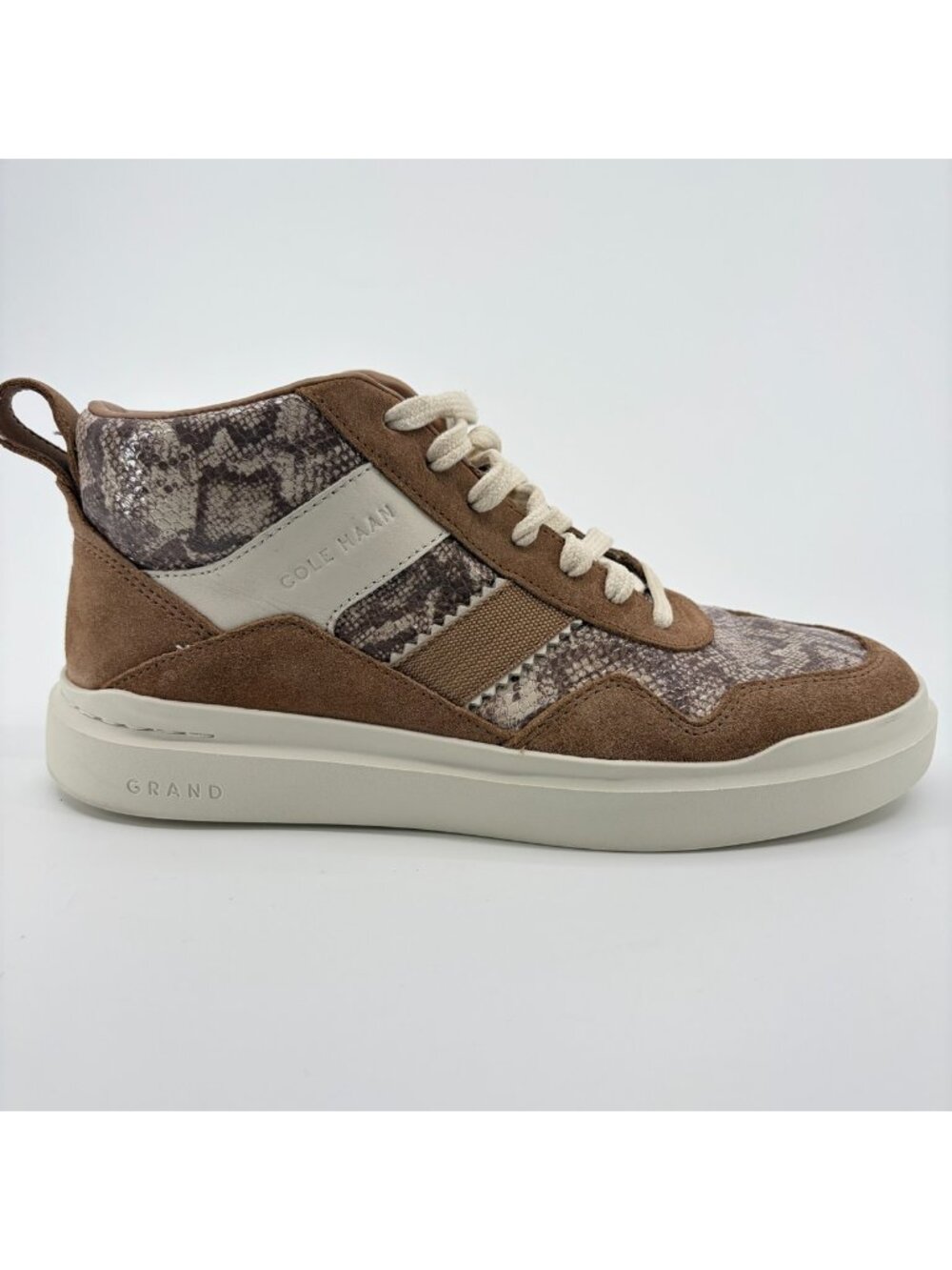 Cole Haan Grandpro Rally Mid Womens Size 9 Brown White Athletic Shoes Sneakers